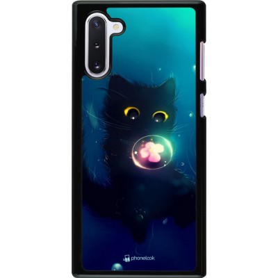 Hülle Samsung Galaxy Note 10 - Cute Cat Bubble