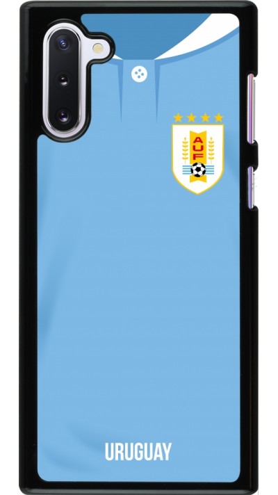 Samsung Galaxy Note 10 Case Hülle - Uruguay 2022 personalisierbares Fussballtrikot