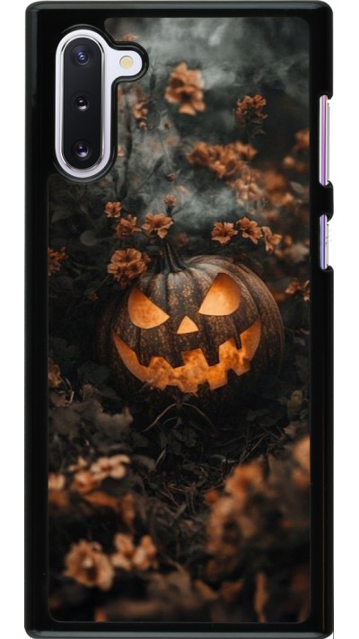 Samsung Galaxy Note 10 Case Hülle - Halloween 2025 Pumpkin with flowers