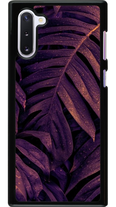 Samsung Galaxy Note 10 Case Hülle - Purple Light Leaves