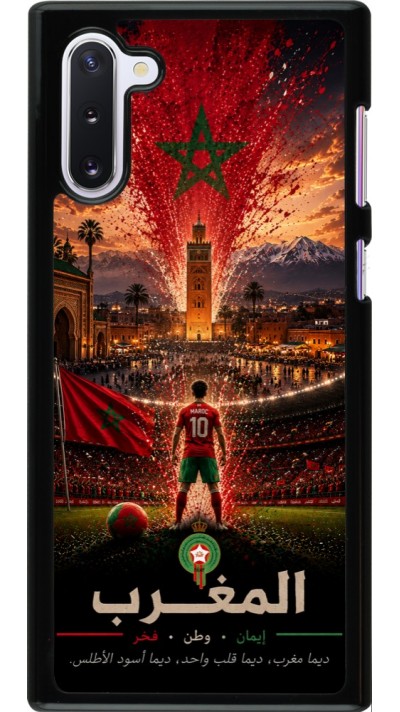 Coque Samsung Galaxy Note 10 - Football Maroc splash 2026