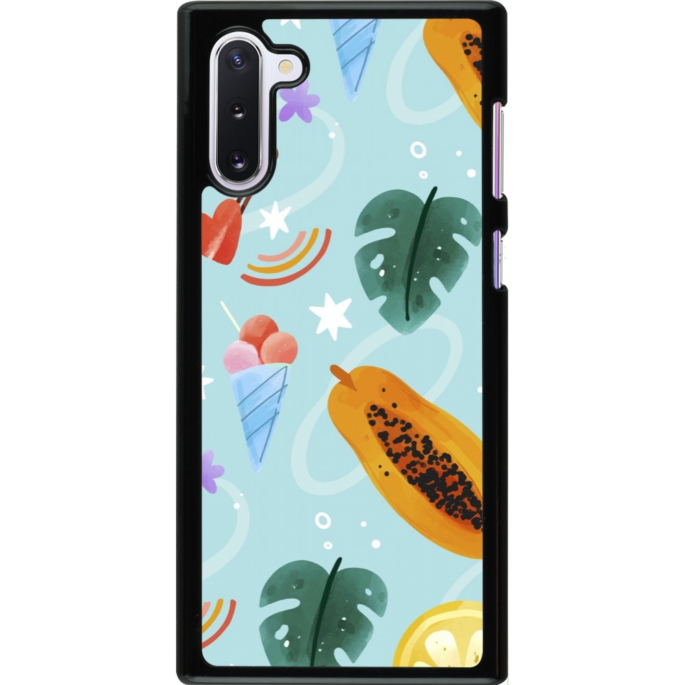 Samsung Galaxy Note 10 Case Hülle - Summer 2025 Pattern papaya