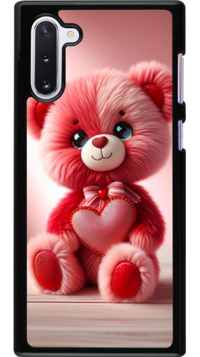 Samsung Galaxy Note 10 Case Hülle - Valentin 2024 Rosaroter Teddybär
