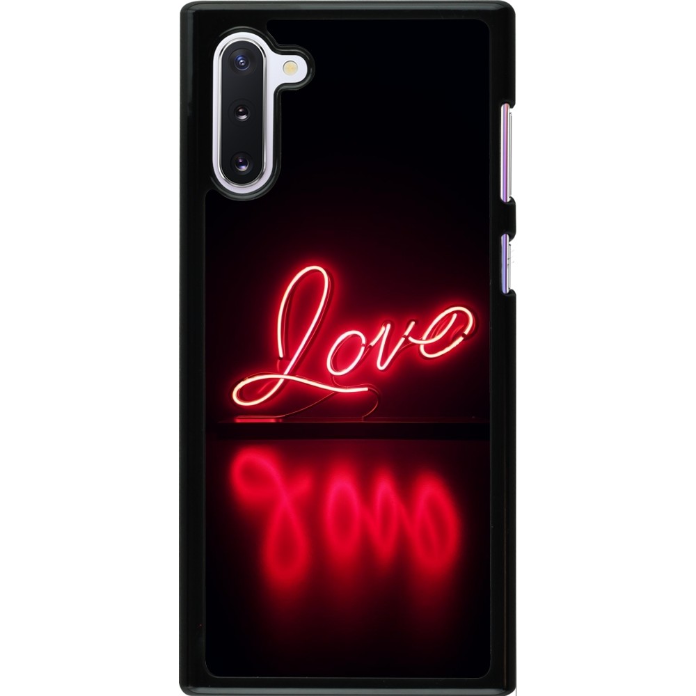 Samsung Galaxy Note 10 Case Hülle - Valentine 2025 Neon Liebe