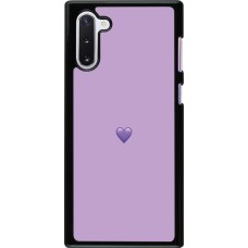 Samsung Galaxy Note 10 Case Hülle - Valentine 2023 purpule single heart