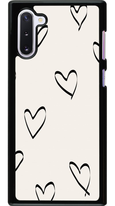 Samsung Galaxy Note 10 Case Hülle - Valentine 2023 minimalist hearts