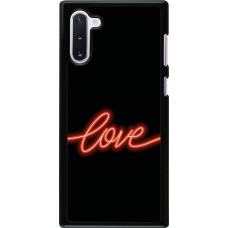 Samsung Galaxy Note 10 Case Hülle - Valentine 2023 neon love