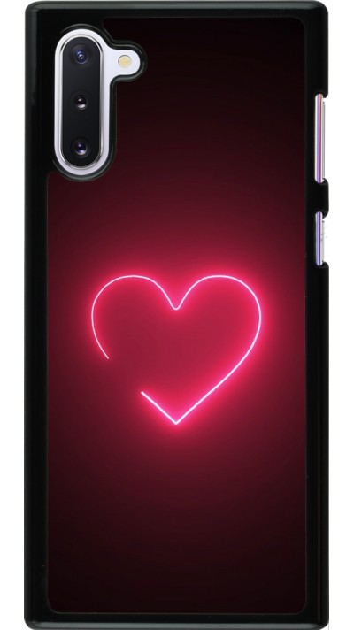 Samsung Galaxy Note 10 Case Hülle - Valentine 2023 single neon heart