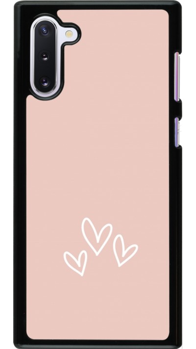 Samsung Galaxy Note 10 Case Hülle - Valentine 2023 three minimalist hearts