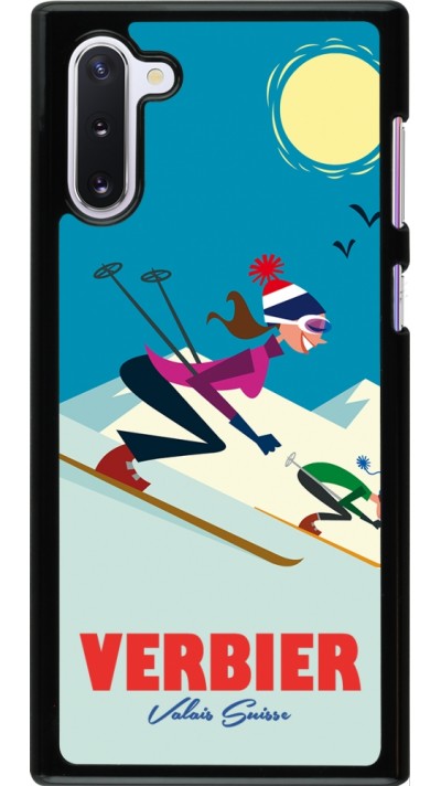 Samsung Galaxy Note 10 Case Hülle - Verbier Ski Downhill
