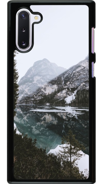 Samsung Galaxy Note 10 Case Hülle - Winter 22 snowy mountain and lake