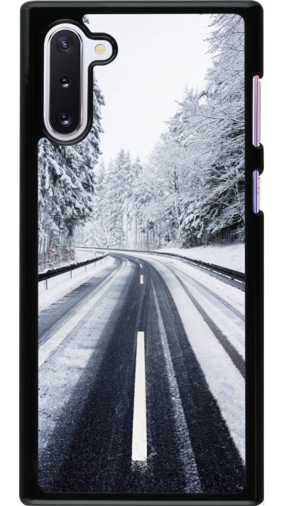 Samsung Galaxy Note 10 Case Hülle - Winter 22 Snowy Road