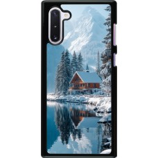 Samsung Galaxy Note 10 Case Hülle - Winter 25 Winter house forest day