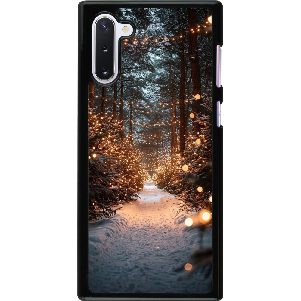 Samsung Galaxy Note 10 Case Hülle - Winter 25 Winter snowy road