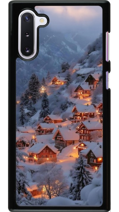 Samsung Galaxy Note 10 Case Hülle - Winter 25 Winter snowy village
