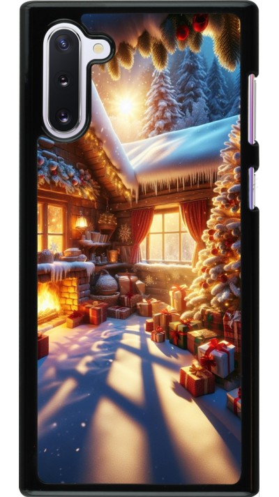 Samsung Galaxy Note 10 Case Hülle - Weihnachten Chalet Feerie