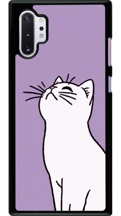 Samsung Galaxy Note 10+ Case Hülle - Chat auf lila Hintergrund