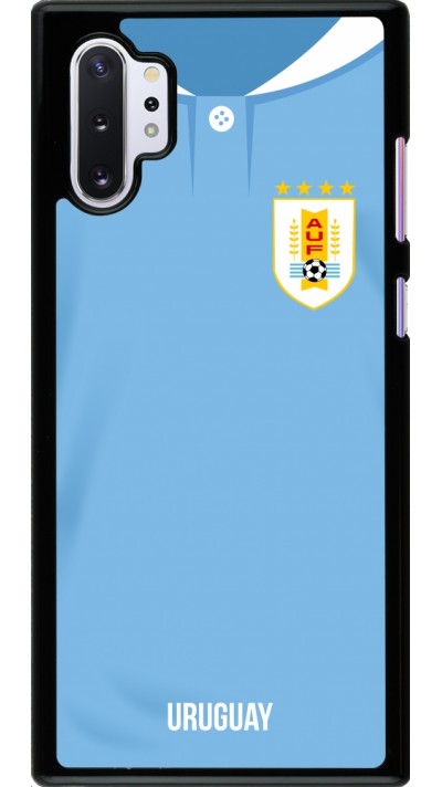 Samsung Galaxy Note 10+ Case Hülle - Uruguay 2022 personalisierbares Fussballtrikot