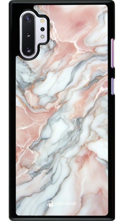 Samsung Galaxy Note 10+ Case Hülle - Rosa Leuchtender Marmor