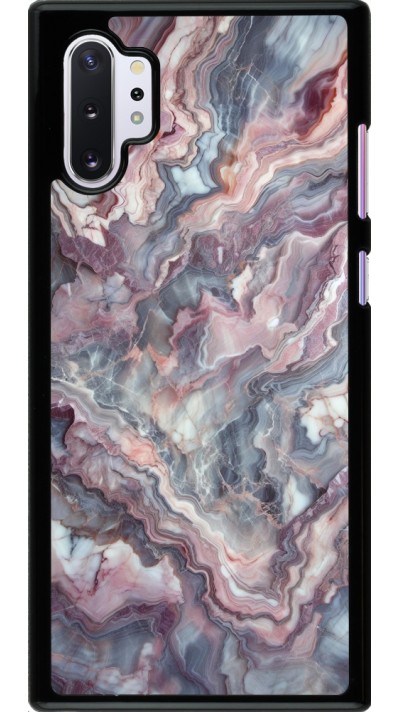 Samsung Galaxy Note 10+ Case Hülle - Violetter silberner Marmor