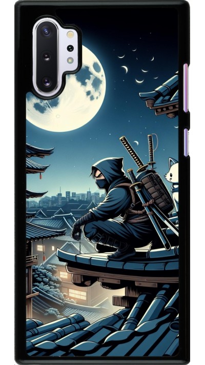 Coque Samsung Galaxy Note 10+ - Ninja sous la lune