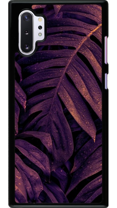 Samsung Galaxy Note 10+ Case Hülle - Purple Light Leaves