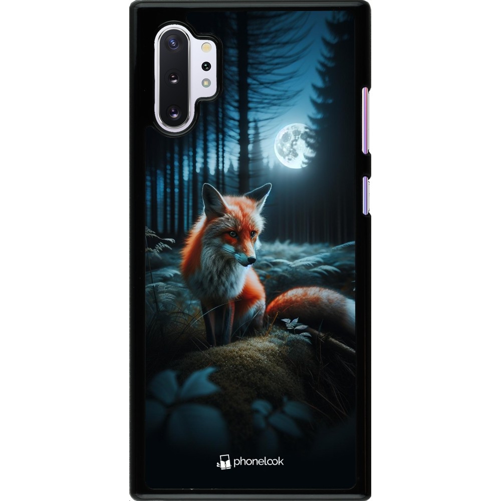 Samsung Galaxy Note 10+ Case Hülle - Fuchs Mond Wald