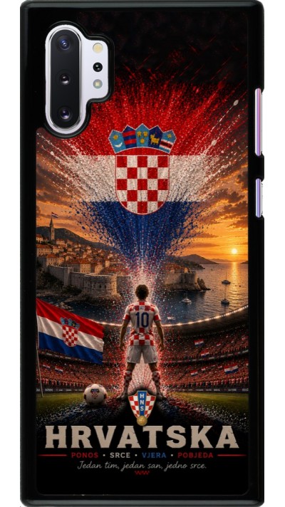 Coque Samsung Galaxy Note 10+ - Football Croatie splash 2026