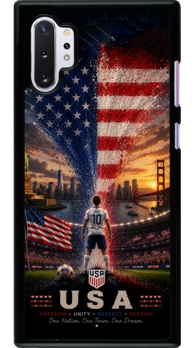 Coque Samsung Galaxy Note 10+ - Football États-Unis splash 2026