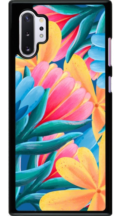 Samsung Galaxy Note 10+ Case Hülle - Spring 23 colorful flowers