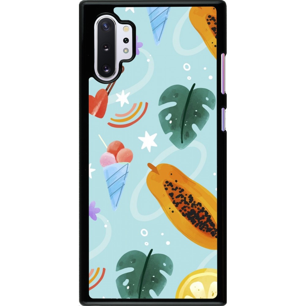Samsung Galaxy Note 10+ Case Hülle - Summer 2025 Pattern papaya