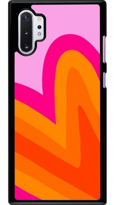 Samsung Galaxy Note 10+ Case Hülle - Valentine 2024 heart gradient