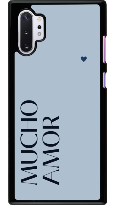 Samsung Galaxy Note 10+ Case Hülle - Valentine 2024 mucho amor azul