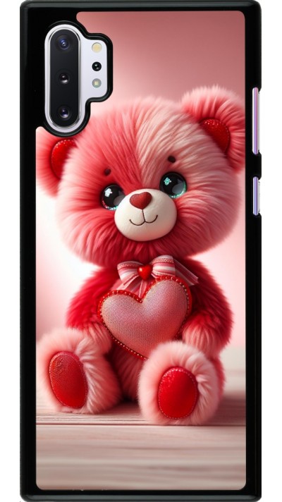 Samsung Galaxy Note 10+ Case Hülle - Valentin 2024 Rosaroter Teddybär