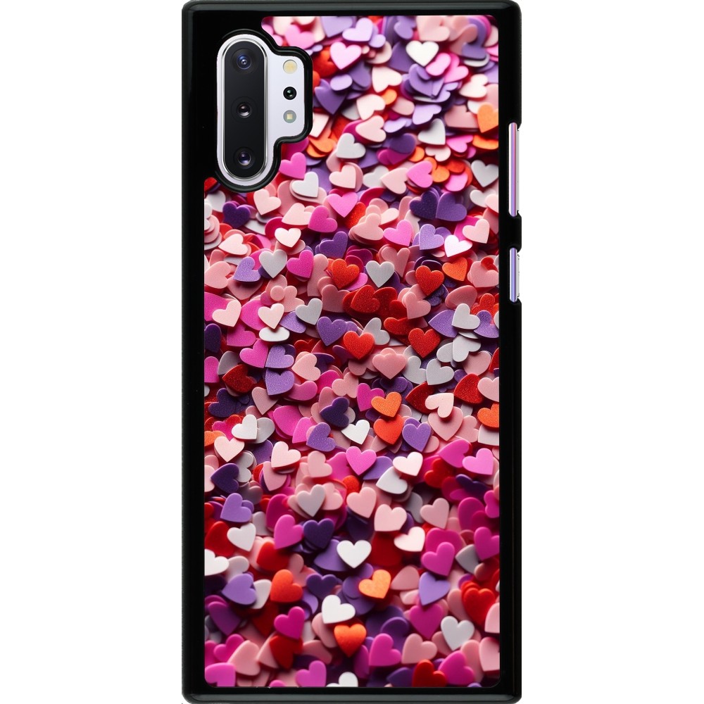 Samsung Galaxy Note 10+ Case Hülle - Valentin 2025 Konfetti