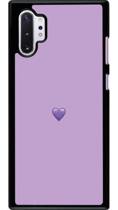 Samsung Galaxy Note 10+ Case Hülle - Valentine 2023 purpule single heart