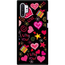 Samsung Galaxy Note 10+ Case Hülle - Valentine 2023 love symbols