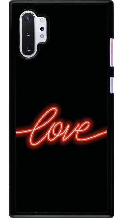 Samsung Galaxy Note 10+ Case Hülle - Valentine 2023 neon love