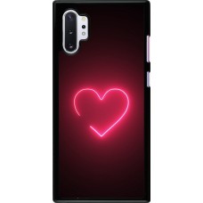 Samsung Galaxy Note 10+ Case Hülle - Valentine 2023 single neon heart