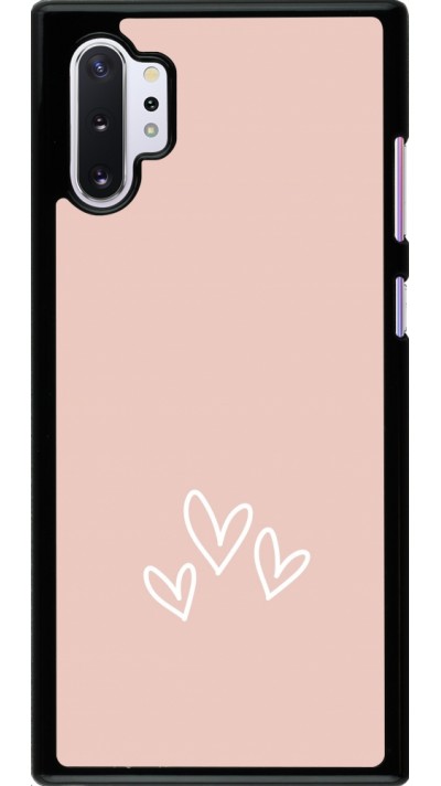 Samsung Galaxy Note 10+ Case Hülle - Valentine 2023 three minimalist hearts