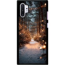 Samsung Galaxy Note 10+ Case Hülle - Winter 25 Winter snowy road