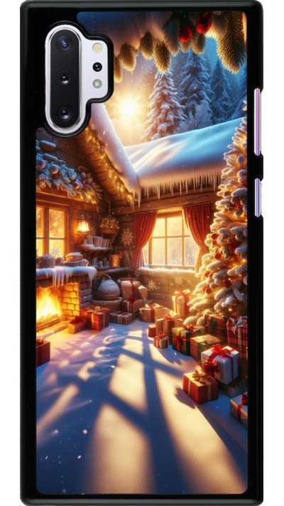 Samsung Galaxy Note 10+ Case Hülle - Weihnachten Chalet Feerie