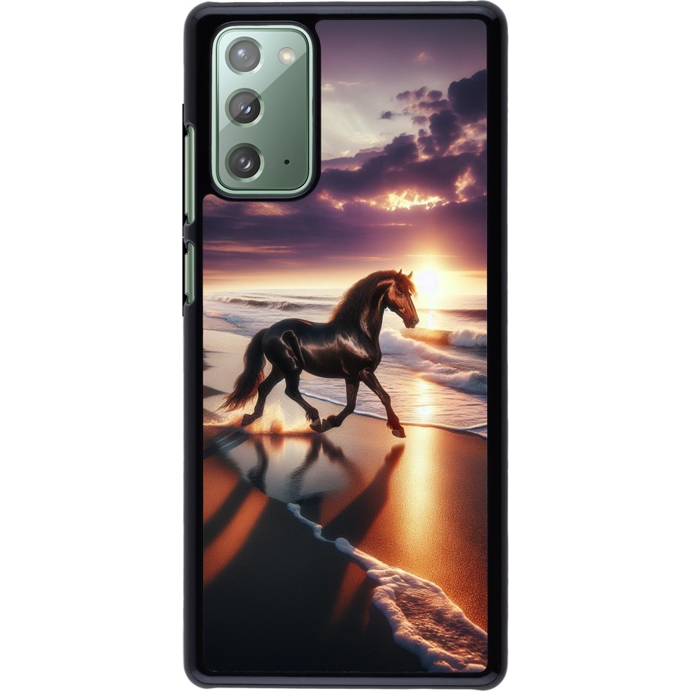 Samsung Galaxy Note 20 Case Hülle - Pferd majestätisch Strand
