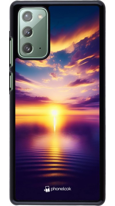 Samsung Galaxy Note 20 Case Hülle - Sonnenuntergang gelb violett