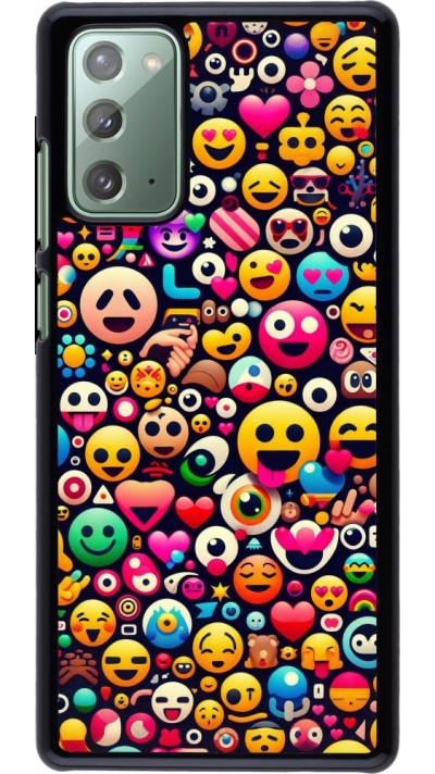 Coque Samsung Galaxy Note 20 - Emoji Mix Color