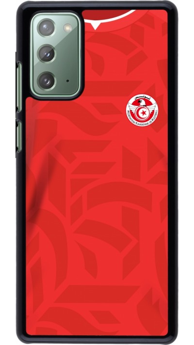 Samsung Galaxy Note 20 Case Hülle - Tunesien 2022 personalisierbares Fussballtrikot