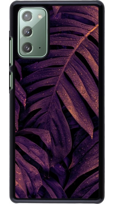 Samsung Galaxy Note 20 Case Hülle - Purple Light Leaves
