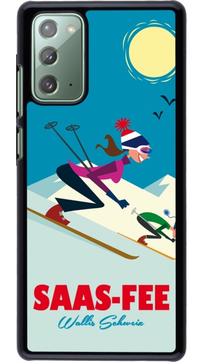 Samsung Galaxy Note 20 Case Hülle - Saas-Fee Ski Downhill