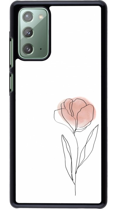 Samsung Galaxy Note 20 Case Hülle - Spring 23 minimalist flower
