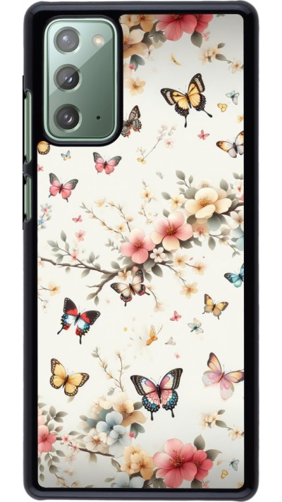 Coque Samsung Galaxy Note 20 - Spring 25 Papillons Légers